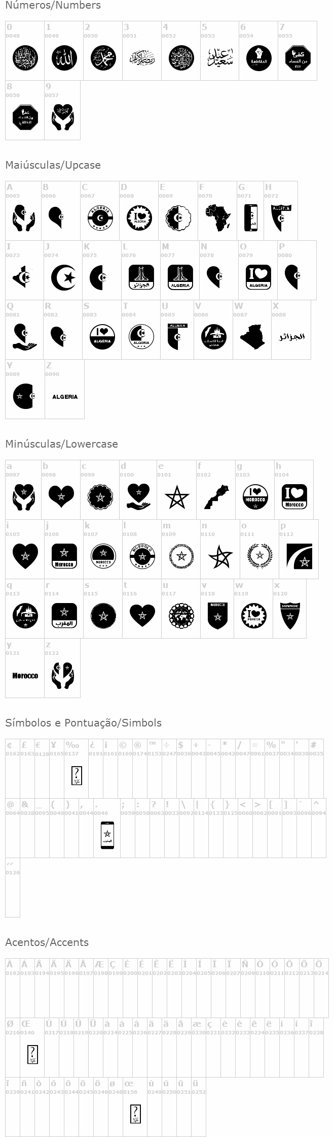 Color Morocco Algeria