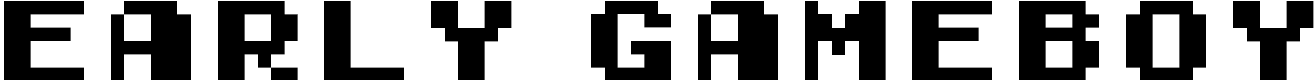 Early GameBoy Fonte | Visualizar