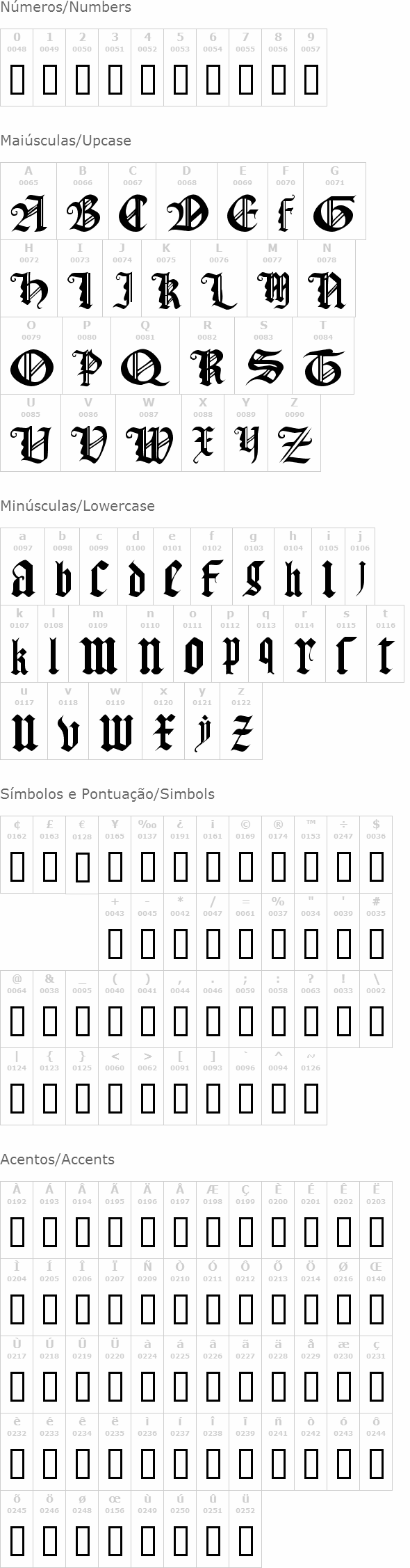 Gothic Texture Quadrata