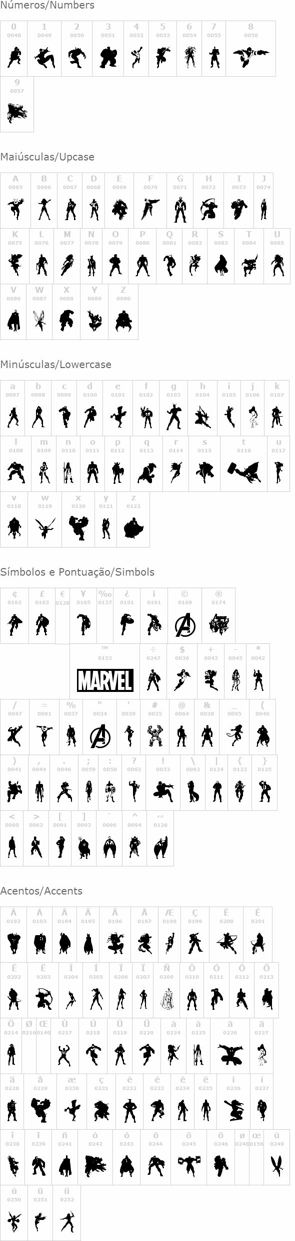 Heroes Assemble Dingbats