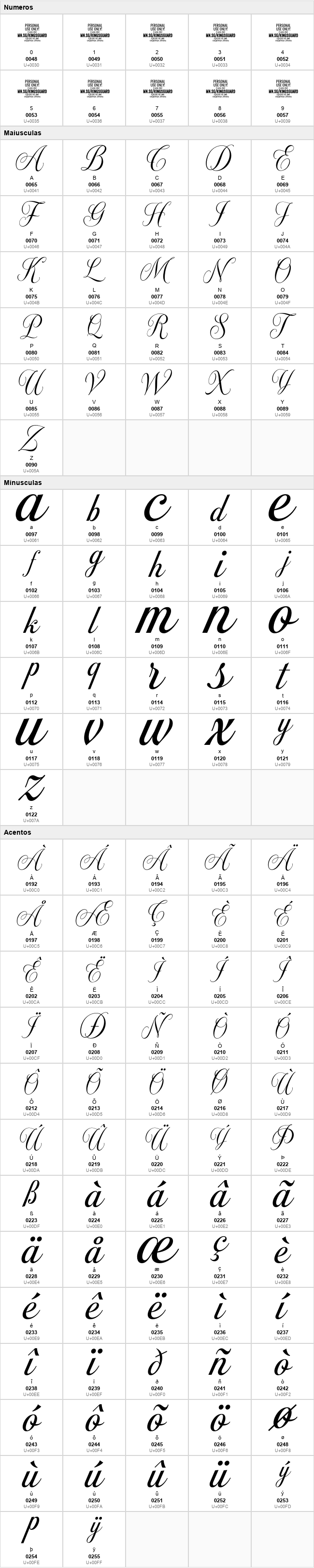 Kingsguard Calligraphy