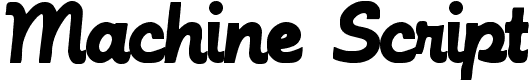 Machine Script Fonte | Visualizar