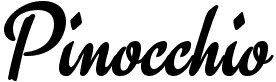 Pinocchio Lettering Pinocchio Fonte | Visualizar
