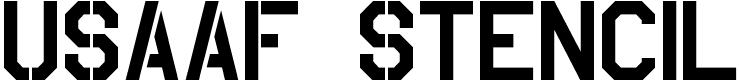 Usaaf Lettering USAAF Stencil Fonte | Visualizar