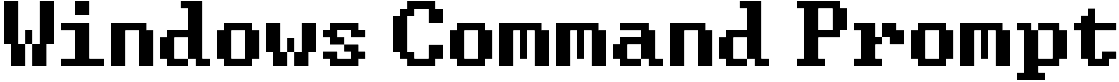 Windows Command Prompt Fonte | Criar Logotipo